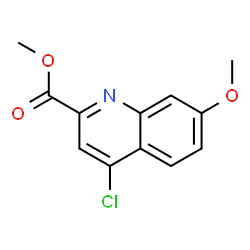 ChemSpider 2D Image | Methyl 4-chloro-7-methoxy-2-quinolinecarboxylate | C12H10ClNO3