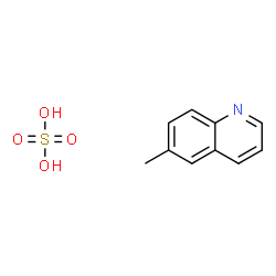 ChemSpider 2D Image | 6-Methylquinoline sulfate | C10H11NO4S