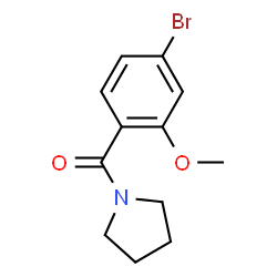 ChemSpider 2D Image | (4-Bromo-2-methoxyphenyl)(pyrrolidin-1-yl)methanone | C12H14BrNO2