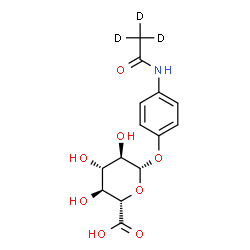 ChemSpider 2D Image | Acetaminophen D-glucuronide | C14H14D3NO8