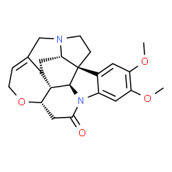 ChemSpider 2D Image | (5aS,8aR,13aS,15aS,15bR)-10,11-dimethoxy-4a,5,5a,7,8,13a,15,15a,15b,16-decahydro-2H-4,6-methanoindolo[3,2,1-ij]oxepino[2,3,4-de]pyrrolo[2,3-h]quinoline-14-one | C23H26N2O4
