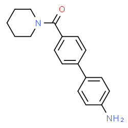 ChemSpider 2D Image | (4'-Amino-4-biphenylyl)(1-piperidinyl)methanone | C18H20N2O