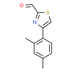 ChemSpider 2D Image | 4-(2,4-dimethylphenyl)thiazole-2-carbaldehyde | C12H11NOS