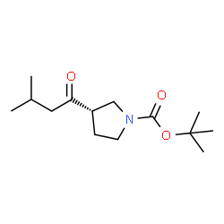 ChemSpider 2D Image | (S)-tert-Butyl 3-(3-methylbutanoyl)pyrrolidine-1-carboxylate | C14H25NO3