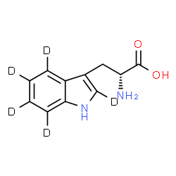 ChemSpider 2D Image | D-Tryptophan-2,4,5,6,7-d5 | C11H7D5N2O2
