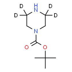 ChemSpider 2D Image | 2-Methyl-2-propanyl 1-(3,3,5,5-~2~H_4_)piperazinecarboxylate | C9H14D4N2O2