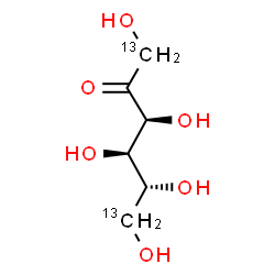 ChemSpider 2D Image | D-[1,6-13C2]FRUCTOSE | C413C2H12O6