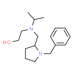 ChemSpider 2D Image | 2-{[(1-Benzyl-2-pyrrolidinyl)methyl](isopropyl)amino}ethanol | C17H28N2O