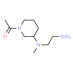 ChemSpider 2D Image | 1-{3-[(2-Aminoethyl)(methyl)amino]-1-piperidinyl}ethanone | C10H21N3O