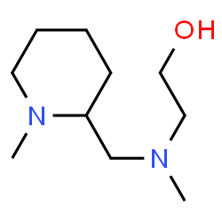ChemSpider 2D Image | 2-{Methyl[(1-methyl-2-piperidinyl)methyl]amino}ethanol | C10H22N2O