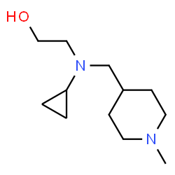 ChemSpider 2D Image | 2-{Cyclopropyl[(1-methyl-4-piperidinyl)methyl]amino}ethanol | C12H24N2O