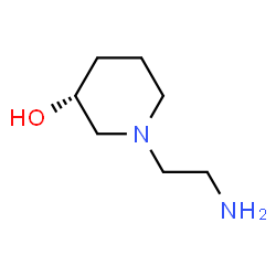 ChemSpider 2D Image | (3R)-1-(2-Aminoethyl)-3-piperidinol | C7H16N2O