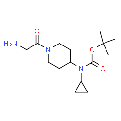 ChemSpider 2D Image | 2-Methyl-2-propanyl cyclopropyl(1-glycyl-4-piperidinyl)carbamate | C15H27N3O3