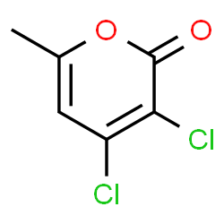 ChemSpider 2D Image | 3,4-Dichloro-6-methyl-2H-pyran-2-one | C6H4Cl2O2