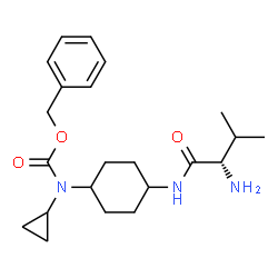 ChemSpider 2D Image | Benzyl cyclopropyl[4-(L-valylamino)cyclohexyl]carbamate | C22H33N3O3