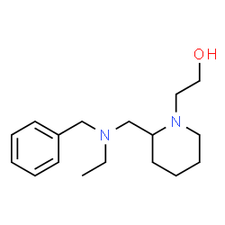 ChemSpider 2D Image | 2-(2-{[Benzyl(ethyl)amino]methyl}-1-piperidinyl)ethanol | C17H28N2O