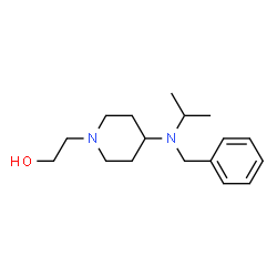 ChemSpider 2D Image | 2-{4-[Benzyl(isopropyl)amino]-1-piperidinyl}ethanol | C17H28N2O