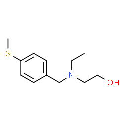 ChemSpider 2D Image | 2-{Ethyl[4-(methylsulfanyl)benzyl]amino}ethanol | C12H19NOS