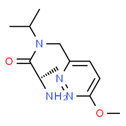 ChemSpider 2D Image | N-Isopropyl-N-[(6-methoxy-3-pyridazinyl)methyl]-L-alaninamide | C12H20N4O2