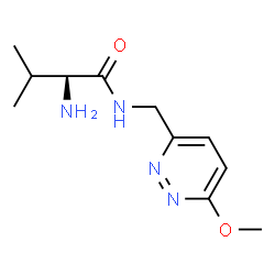 ChemSpider 2D Image | N-[(6-Methoxy-3-pyridazinyl)methyl]-L-valinamide | C11H18N4O2
