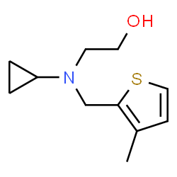 ChemSpider 2D Image | 2-{Cyclopropyl[(3-methyl-2-thienyl)methyl]amino}ethanol | C11H17NOS