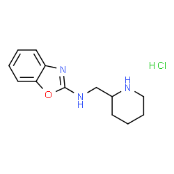 ChemSpider 2D Image | N-(Piperidin-2-ylmethyl)benzo[d]oxazol-2-amine hydrochloride | C13H18ClN3O