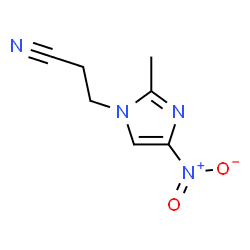 ChemSpider 2D Image | 3-(2-methyl-4-nitroimidazol-1-yl)propanenitrile | C7H8N4O2