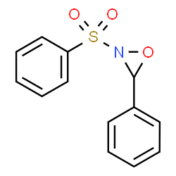 ChemSpider 2D Image | 3-Phenyl-2-(phenylsulfonyl)oxaziridine | C13H11NO3S