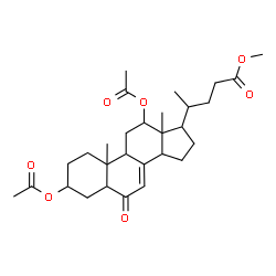ChemSpider 2D Image | Methyl 3,12-diacetoxy-6-oxochol-7-en-24-oate | C29H42O7
