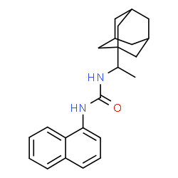 ChemSpider 2D Image | 1-[1-(Adamantan-1-yl)ethyl]-3-(1-naphthyl)urea | C23H28N2O