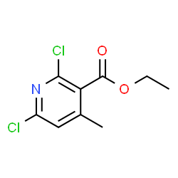 ChemSpider 2D Image | Ethyl 2,6-dichloro-4-methylnicotinate | C9H9Cl2NO2