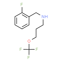 ChemSpider 2D Image | N-(2-Fluorobenzyl)-3-(trifluoromethoxy)-1-propanamine | C11H13F4NO