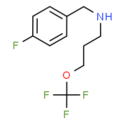 ChemSpider 2D Image | N-(4-Fluorobenzyl)-3-(trifluoromethoxy)-1-propanamine | C11H13F4NO