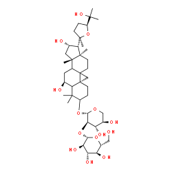 ChemSpider 2D Image | (5xi,6alpha,8xi,9xi,16beta,20R,24S)-6,16,25-Trihydroxy-20,24-epoxy-9,19-cyclolanostan-3-yl 2-O-beta-D-glucopyranosyl-beta-D-xylopyranoside | C41H68O14