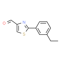 ChemSpider 2D Image | 2-(3-ethylphenyl)thiazole-4-carbaldehyde | C12H11NOS