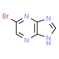 ChemSpider 2D Image | 5-Bromo-1H-imidazo[4,5-b]pyrazine | C5H3BrN4