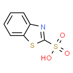ChemSpider 2D Image | 2-Benzothiazolsulfonic acid | C7H5NO3S2