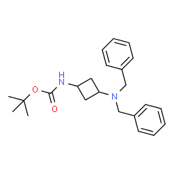 ChemSpider 2D Image | 2-Methyl-2-propanyl [3-(dibenzylamino)cyclobutyl]carbamate | C23H30N2O2