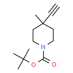 ChemSpider 2D Image | 1-Boc-4-ethynyl-4-methylpiperidine | C13H21NO2
