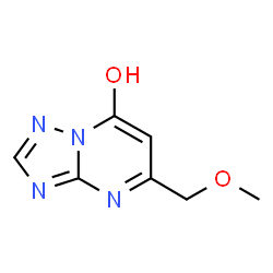 ChemSpider 2D Image | 5-(Methoxymethyl)[1,2,4]triazolo[1,5-a]pyrimidin-7-ol | C7H8N4O2