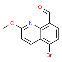 ChemSpider 2D Image | 5-Bromo-2-methoxy-8-quinolinecarbaldehyde | C11H8BrNO2
