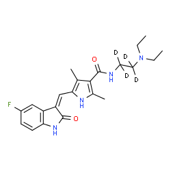 ChemSpider 2D Image | Sunitinib | C22H23D4FN4O2