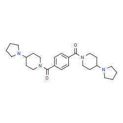 ChemSpider 2D Image | 1,4-Phenylenebis{[4-(1-pyrrolidinyl)-1-piperidinyl]methanone} | C26H38N4O2