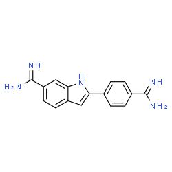 ChemSpider 2D Image | 4',6-Diamidino-2-phenylindole | C16H15N5