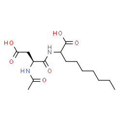 ChemSpider 2D Image | 2-[(N-Acetyl-L-alpha-aspartyl)amino]nonanoic acid | C15H26N2O6