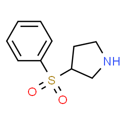 ChemSpider 2D Image | 3-(Phenylsulfonyl)pyrrolidine | C10H13NO2S