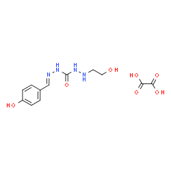 ChemSpider 2D Image | N''-(2-Hydroxyethyl)-N'''-[(E)-(4-hydroxyphenyl)methylene]carbonohydrazide ethanedioate (1:1) | C12H16N4O7