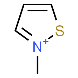 ChemSpider 2D Image | 2-Methyl-1,2-thiazol-2-ium | C4H6NS