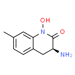 ChemSpider 2D Image | (3S)-3-Amino-1-hydroxy-7-methyl-3,4-dihydro-2(1H)-quinolinone | C10H12N2O2