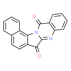 ChemSpider 2D Image | Benzo[6,7]indolo[2,1-b]quinazoline-7,13-dione | C19H10N2O2